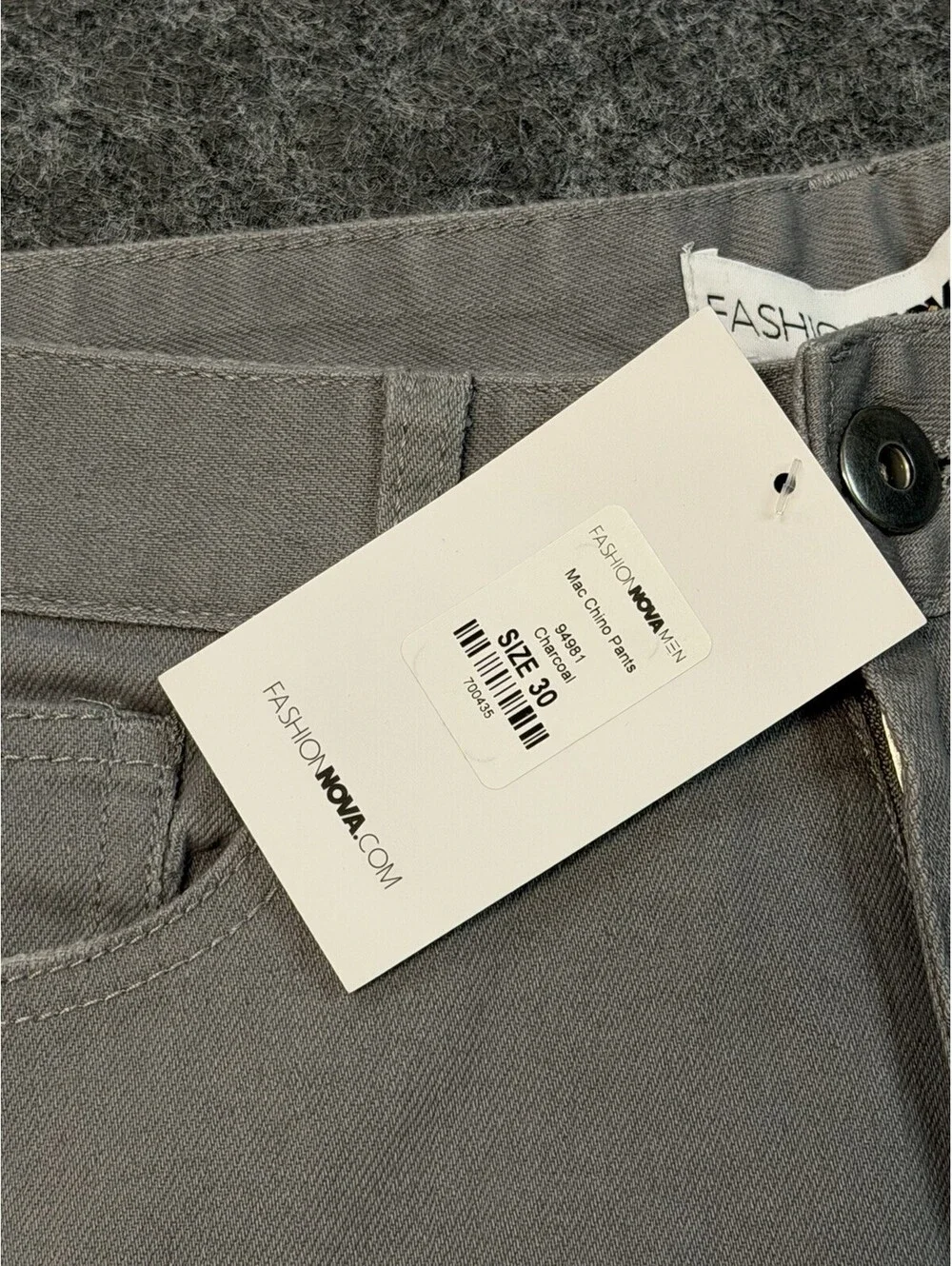 Fashion Nova Jeans Mens 30 Gray Skinny Stretch Denim Pants New With Tags